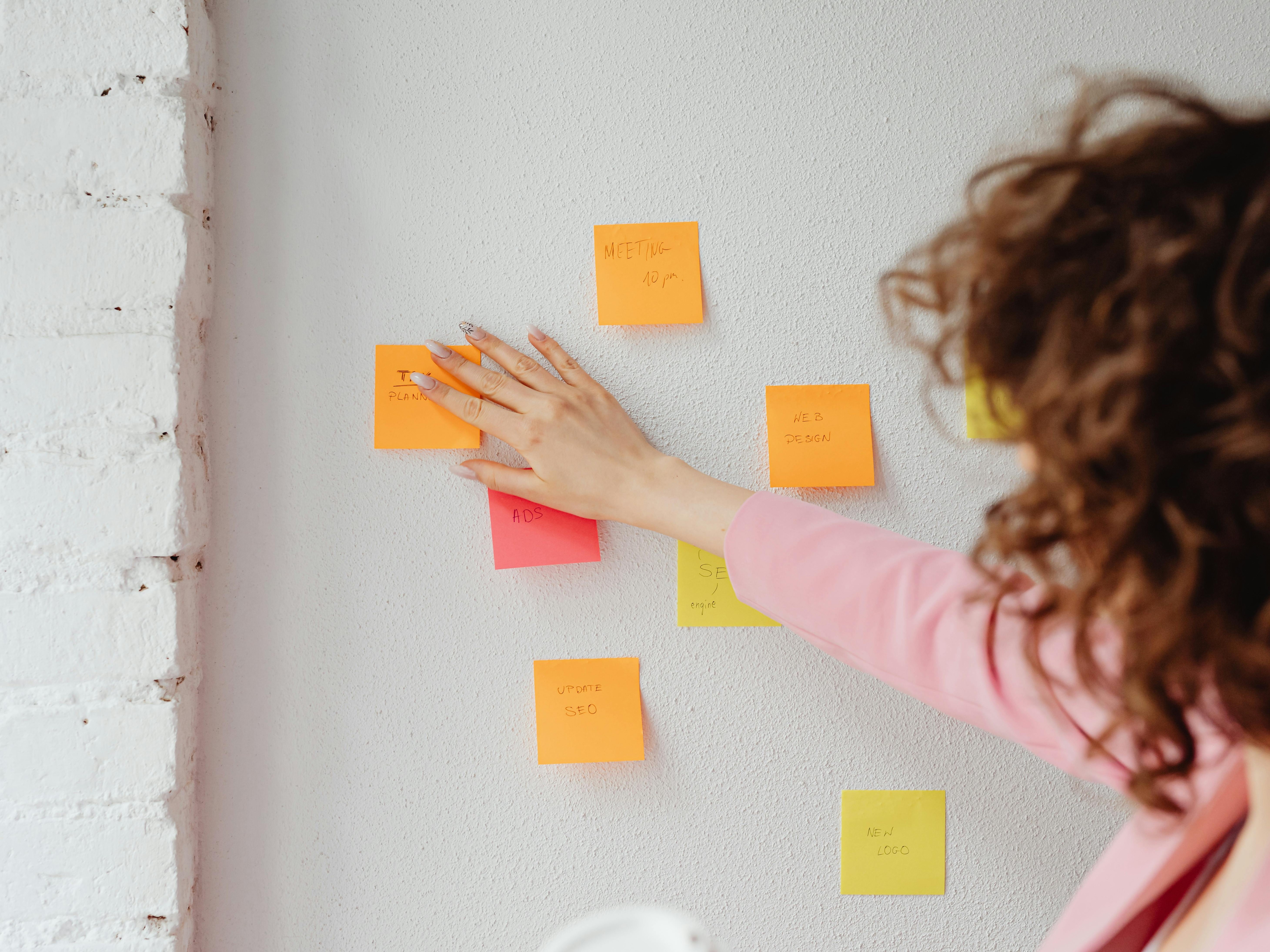 Planification de projet (post-it)