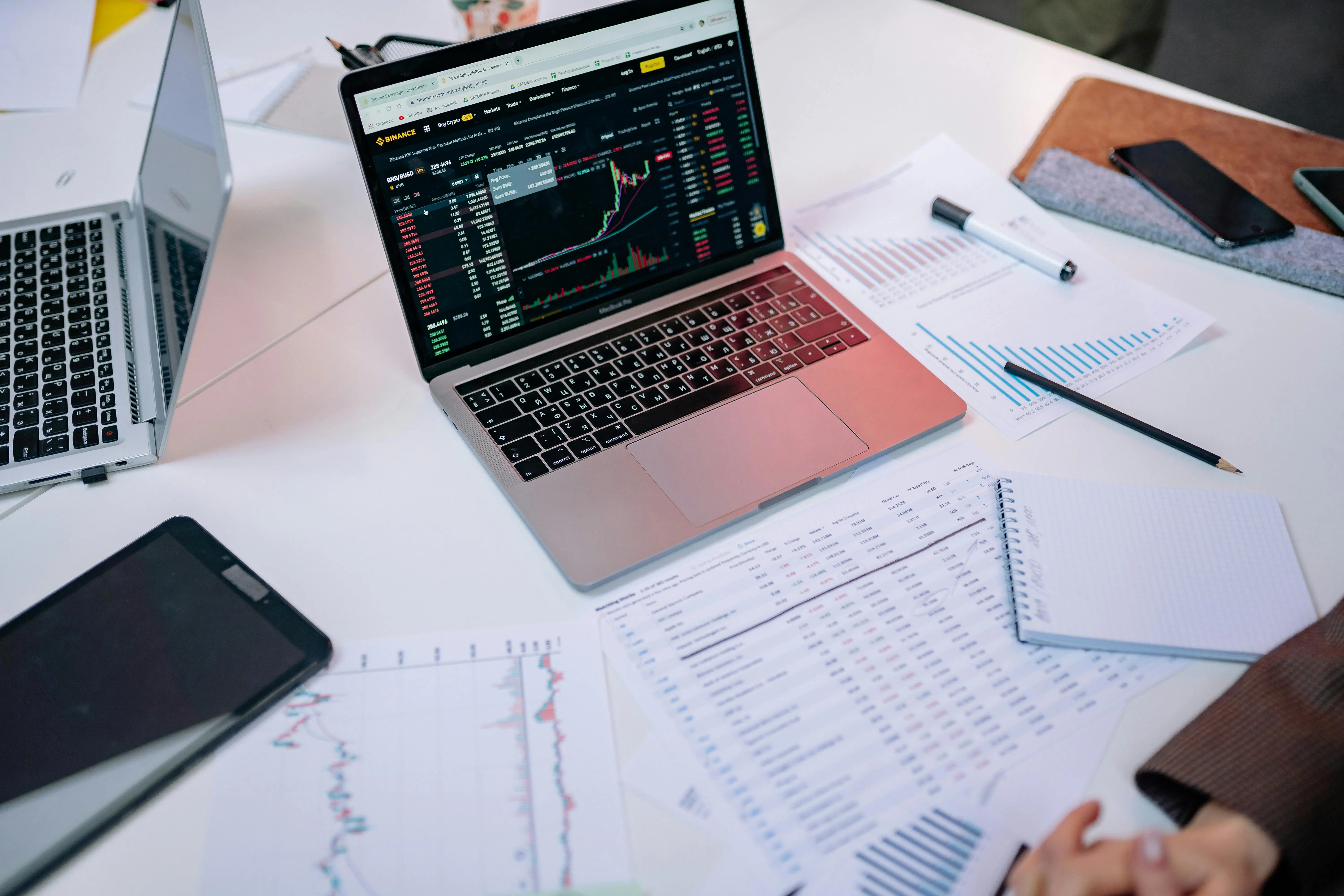 Analyse financière Planification de projet (post-it)